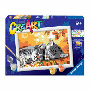 Set pictura pe numere Ravensburger - Pisicute somnoroase