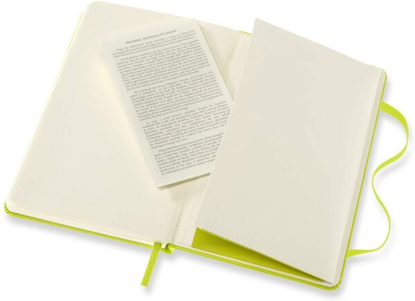 Carnet Moleskine - Classic Plain Pocket Notebook Hardcover - Lemon Green | Moleskine - imagine 5