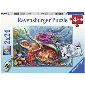 Puzzle Aventura sirenei, 2 x 24 piese