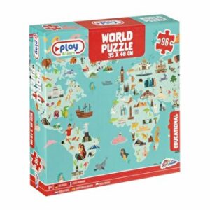 Puzzle Harta lumii, 96 piese
