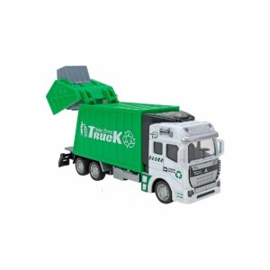 Camion de Gunoi Globo Die Cast Pull Back & Go, Verde