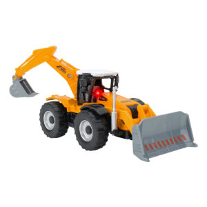 Vehicul de constructie Globo Die Cast, Pull Back & Go