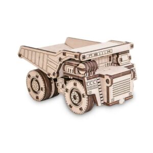 Set constructie cu mecanism Puzzle 3D BELAZ MINI din lemn 105 piese @ EWA