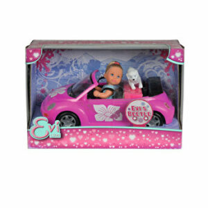 Set de joaca Evi Love cu masina Beetle si catel