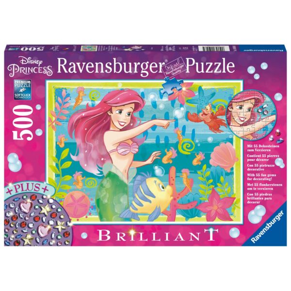 PUZZLE ARIEL, 500 PIESE + STICKERE