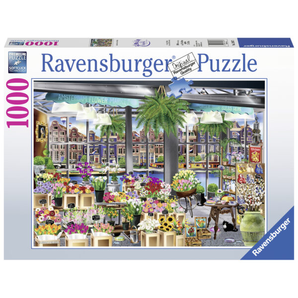 PUZZLE PIATA DE FLORI IN AMSTERDAM, 1000 PIESE