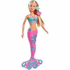 Papusa sirena, Steffi Love, cu animalut marin, 29 cm