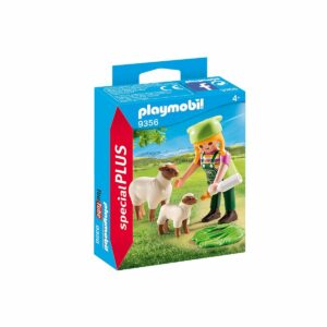 Set Playmobil Figures Special Plus - Figurina fermiera cu oite