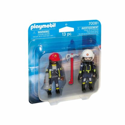 4008789700810 set 2 figurine pompieri playmobil city action fire department