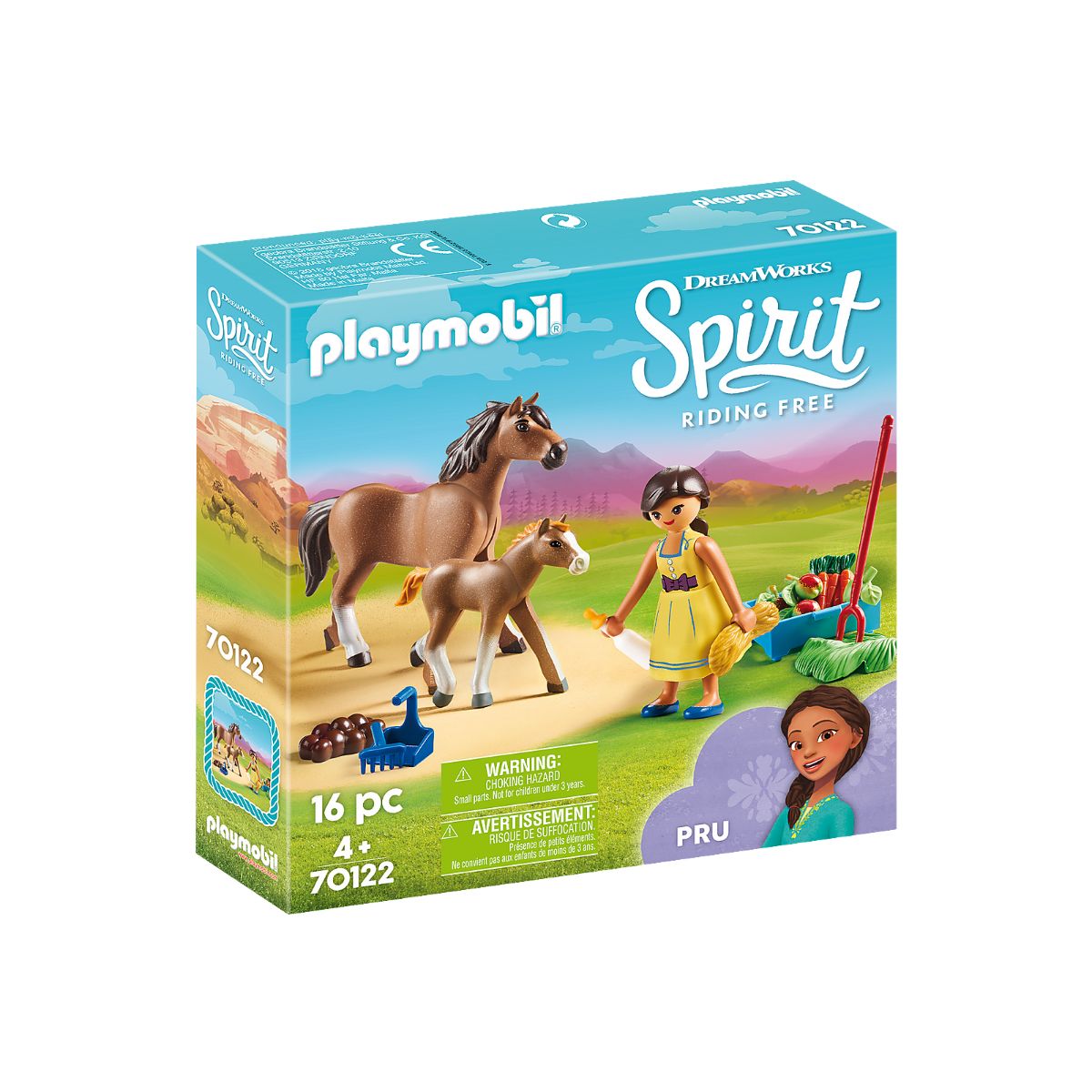 Set Playmobil Spirit II - Pru cu calut si manz 1 Set Playmobil Spirit II - Pru cu calut si manz