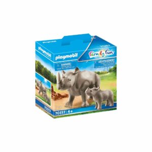 Set Playmobil Family Fun - Rinocer cu pui