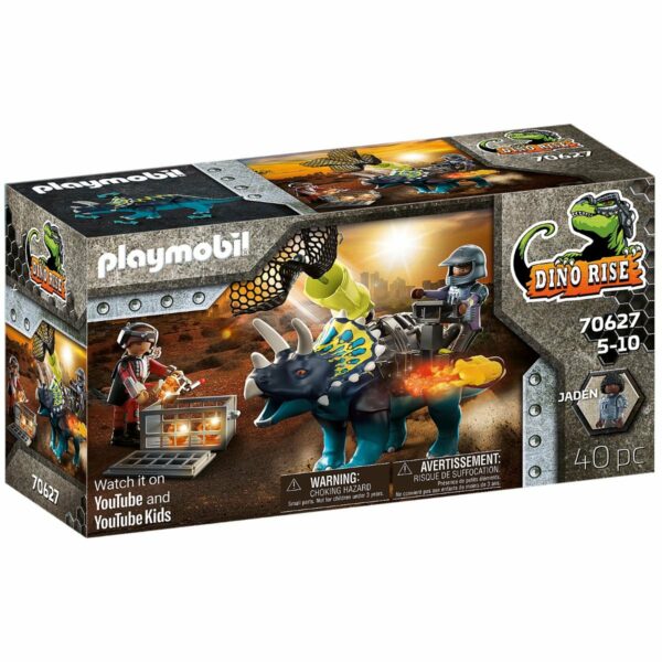 Set Playmobil Dino Rise - Triceratops - Batalia pentru piatra legendara