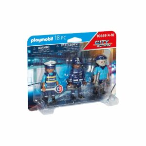 Set 3 figurine politisti, Playmobil City Action - Police