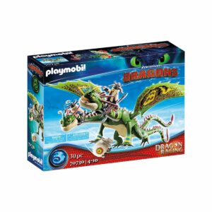 Set Playmobil Dragons - Cursa dragonilor: Raffnut si Tuffnut cu Barf si Belch