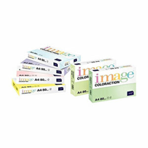 Hartie color Coloraction, 80 g mix, 5 x 50 coli culori pastel
