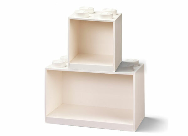 Set 2 rafturi Caramida LEGO - Alb