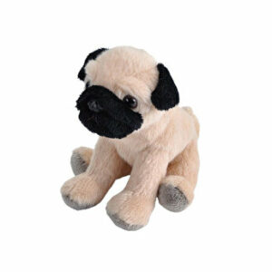 Jucarie plus Wild Republic - Catel Pug, 13 cm