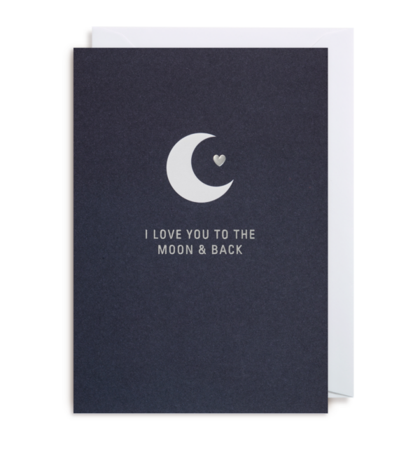 Felicitare - I love you to the moon and back | Lagom Design