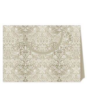 Punga de cadou - X-Large - Strawberry Thief - Silver | Swan Mill Paper