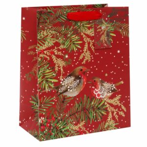 Punga de cadou - Large - Robins Red | Glick