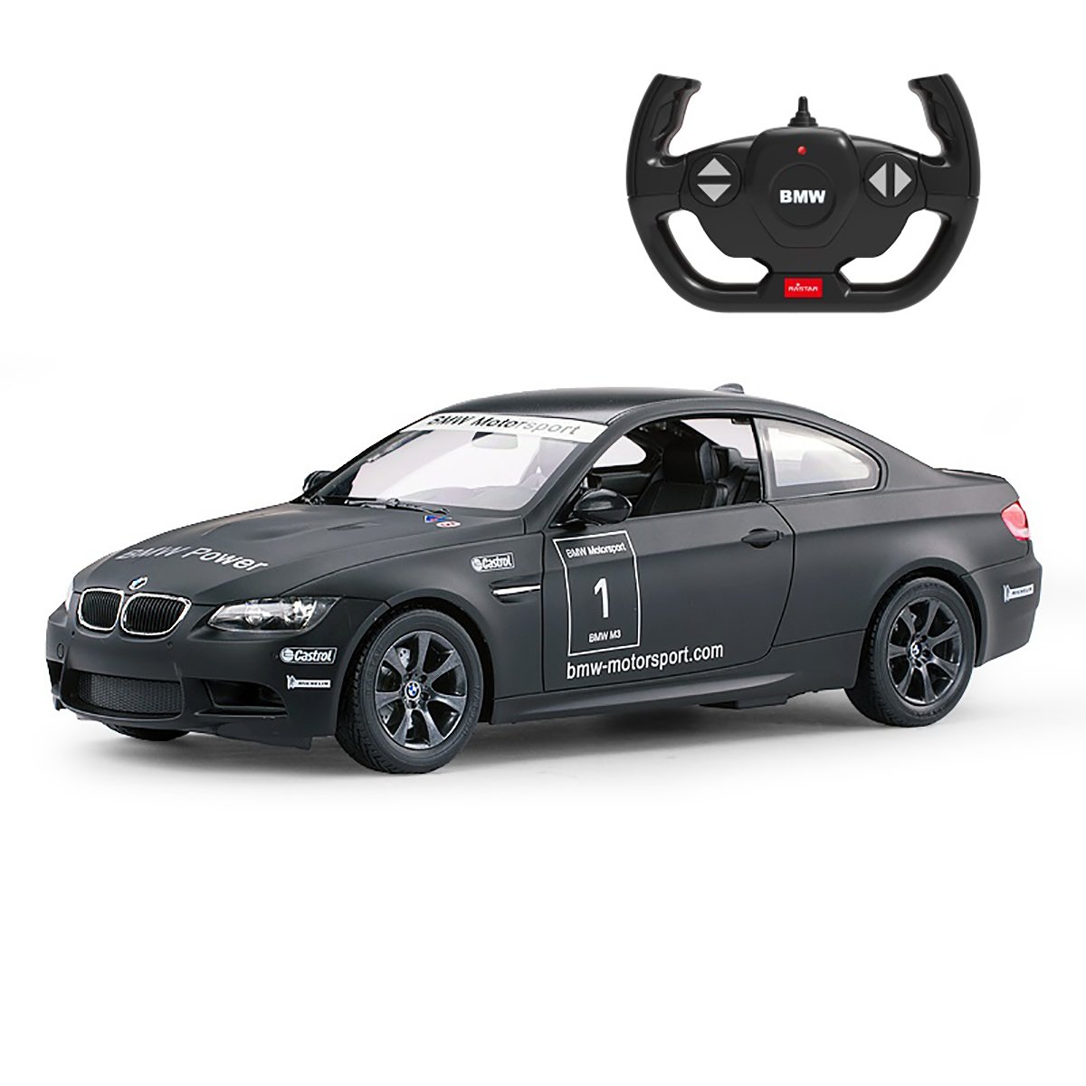 Masinuta cu telecomanda Rastar BMW M3, Negru, 1:14