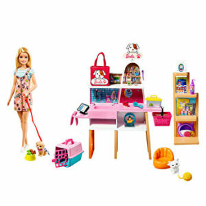 Set de joaca Barbie - Magazin accesorii animalute