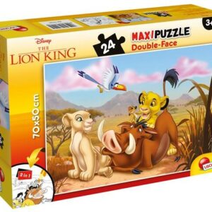 Puzzle de colorat maxi - Regele leu (24 piese)