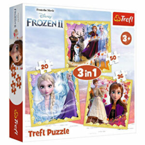 Puzzle Trefl 3 in 1 Frozen2 Ana si Elsa