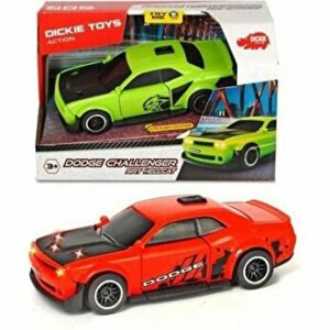Masina Dodge Chalenger SRT Hellcat cu sunete si lumini, verde