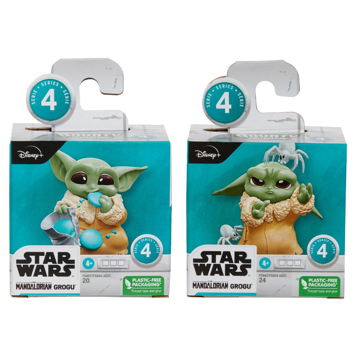 Set 2 figurine Baby Yoda, Star Wars, Mandalorian Grogu, Bounty Collection F5861 F5857 1 Set 2 figurine Baby Yoda, Star Wars, Mandalorian Grogu, Bounty Collection F5861 F5857