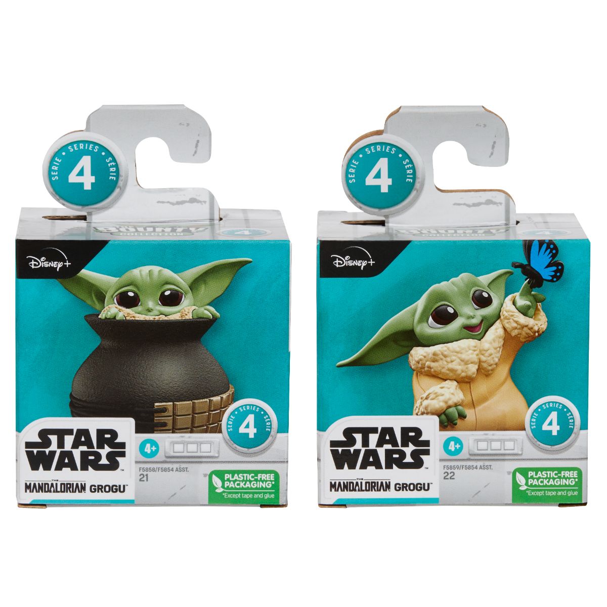 Set 2 figurine Baby Yoda, Star Wars, Mandalorian Grogu, Bounty Collection F5858 F5859 1 Set 2 figurine Baby Yoda, Star Wars, Mandalorian Grogu, Bounty Collection F5858 F5859
