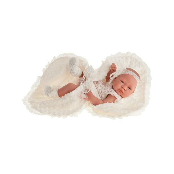 Papusa fetita Cecilia cu paturica, 42 cm, Antonio Juan