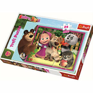 Puzzle maxi Masha si ursul, 24 piese