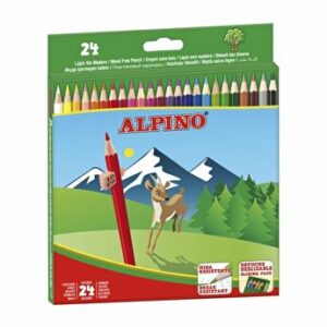Creioane colorate Alpino, 24 culori