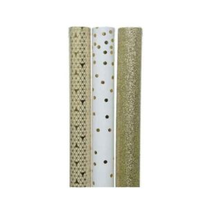 Hartie de impachetat - Giftwrapping - Gold - mai multe modele | Kaemingk