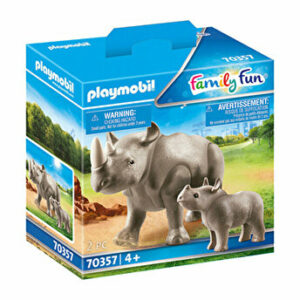 Playmobil Family Fun, Rinocer cu pui