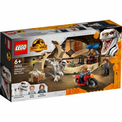 5702016913514 lego jurassic world atrociraptor dinosaur bike chase 76945