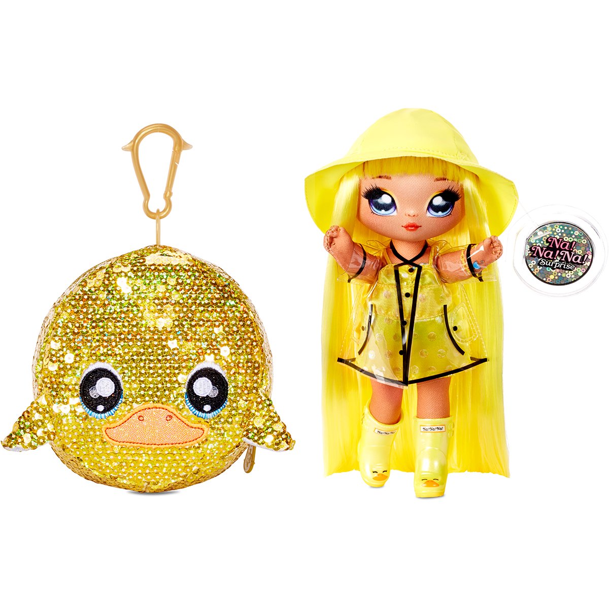 Na Na Na Surprise 2 in 1, Sparkle S1 - Papusa si accesoriu fashion, Daria Duckie, 573777
