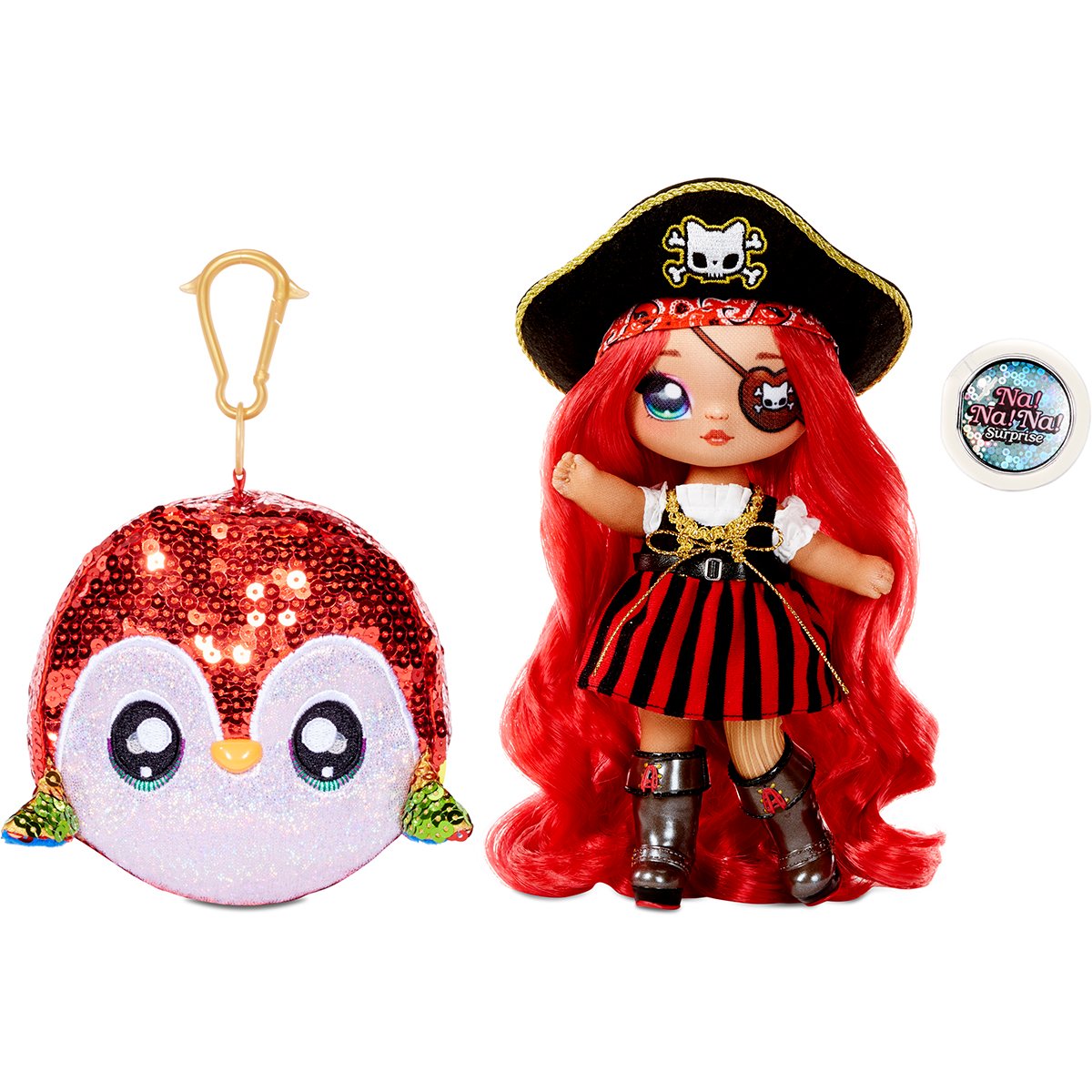 Na Na Na Surprise 2 in 1, Sparkle S1 - Papusa si accesoriu fashion, Becky Buckaneer, 573791