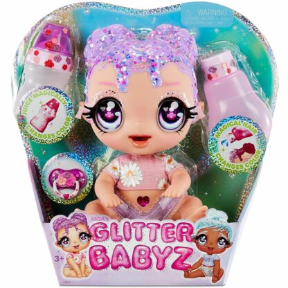 574866euc papusa bebelus glitter babyz doll lavender 3 1