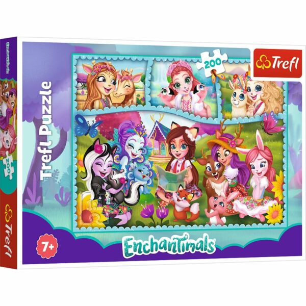 Puzzle Trefl 200 piese, Enchantimals si prietenii extraordinari