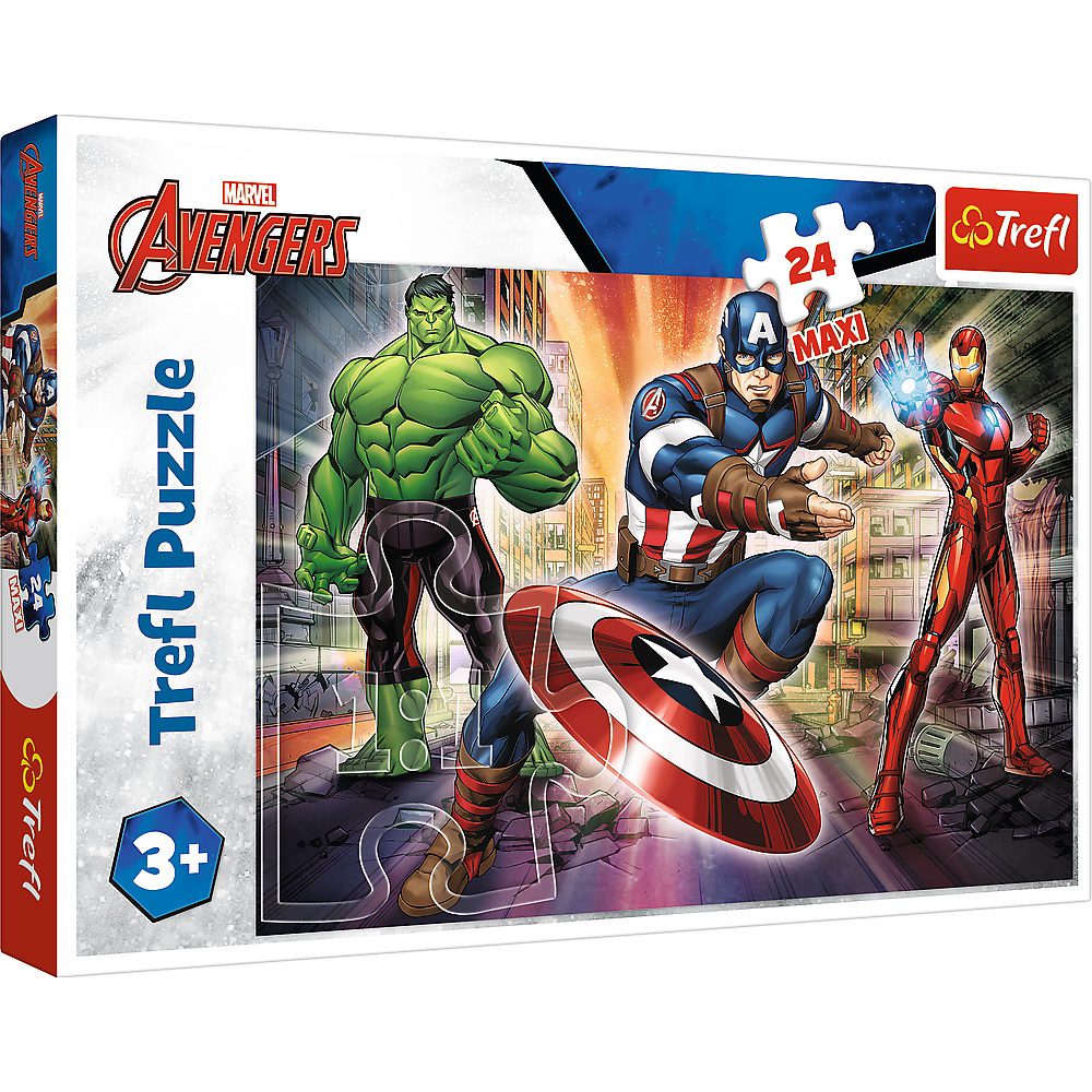 Puzzle Trefl Maxi 24 piese, In lumea eroilor, Avengers 1 Puzzle Trefl Maxi 24 piese, In lumea eroilor, Avengers