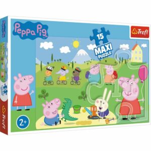 Puzzle Trefl Maxi 15 piese, O zi fericita, Peppa Pig
