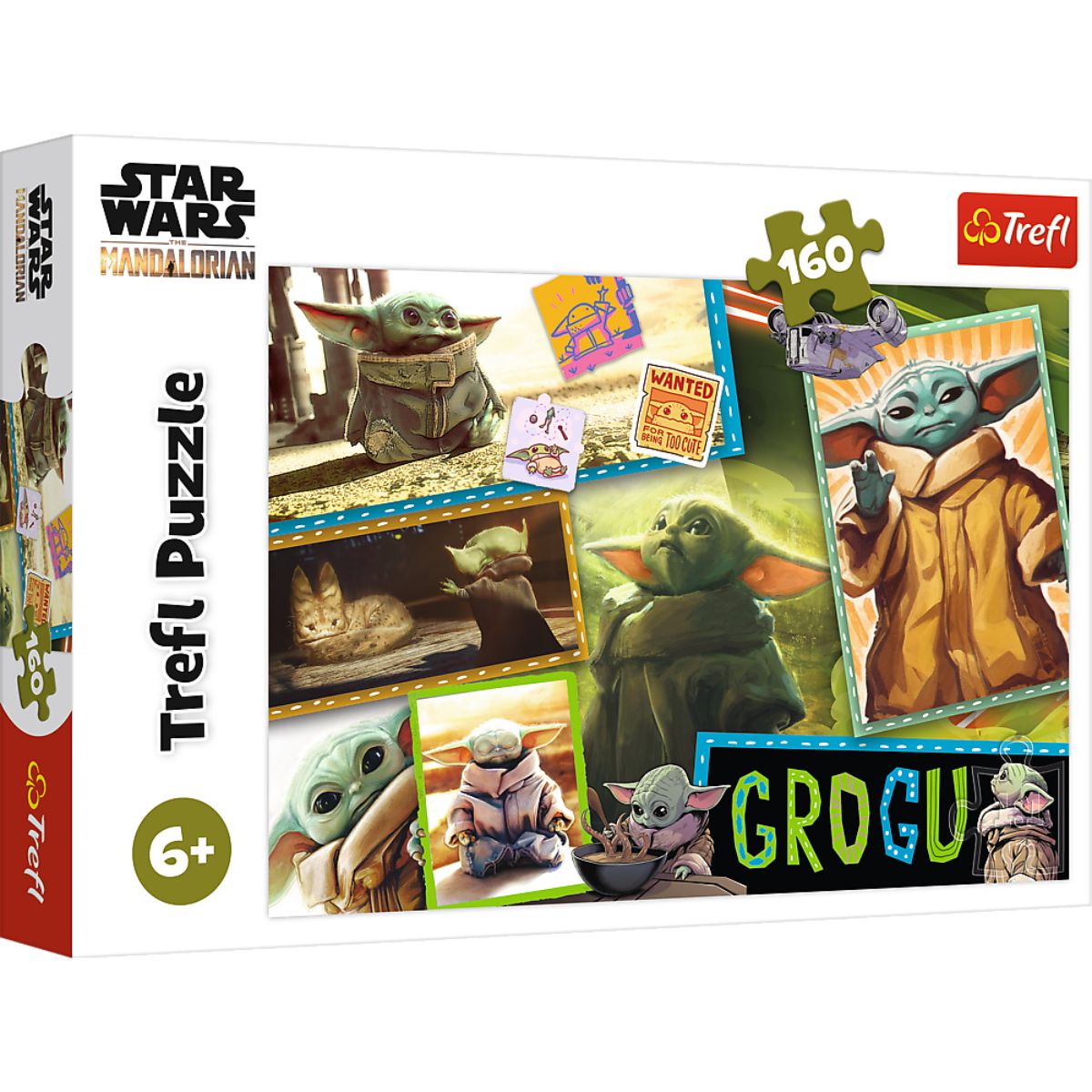 Puzzle Trefl 160 piese, Baby Yoda, Star Wars Mandalorian 1 Puzzle Trefl 160 piese, Baby Yoda, Star Wars Mandalorian