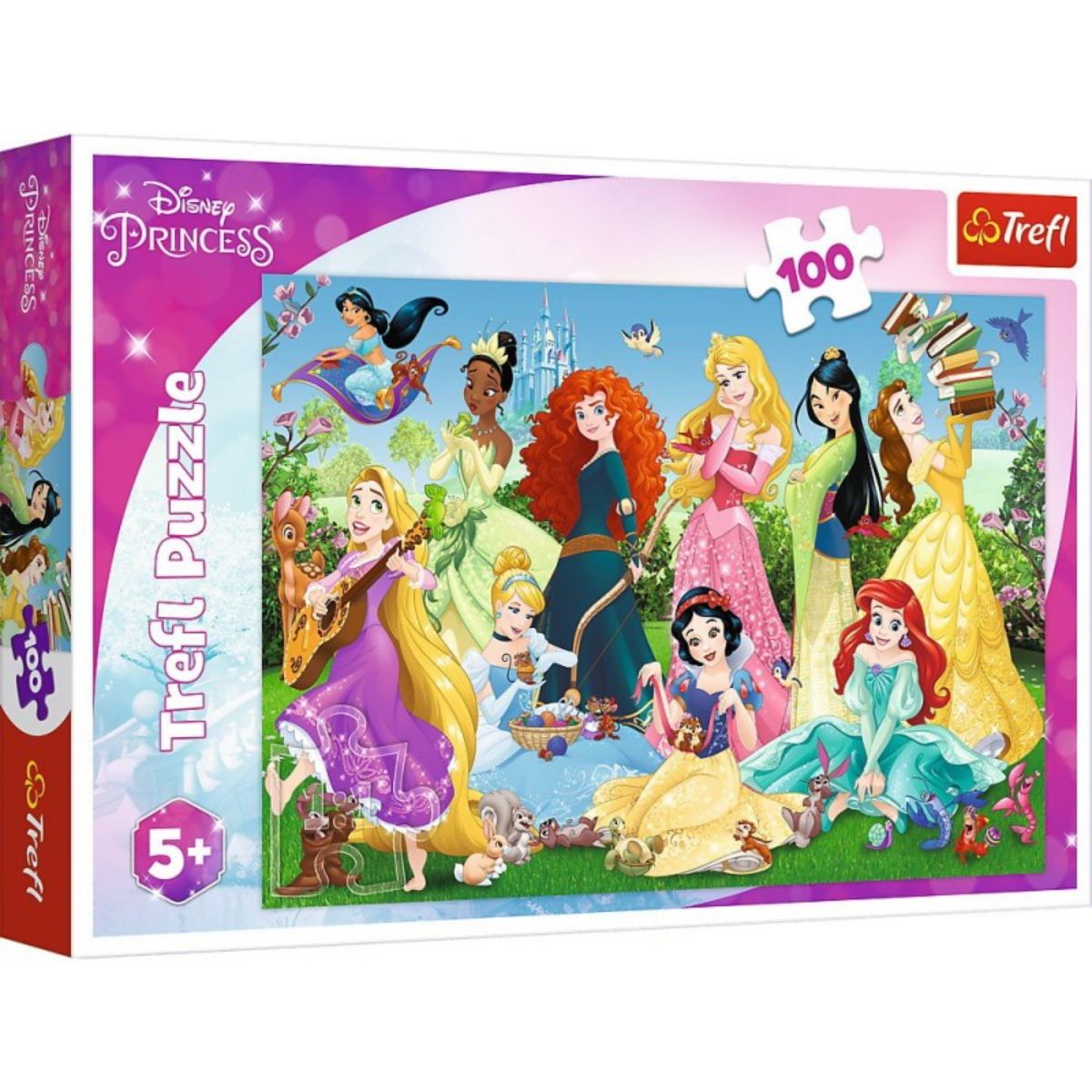 Puzzle Trefl 100 piese, Printesele fermecatoare, Disney Princess 1 Puzzle Trefl 100 piese, Printesele fermecatoare, Disney Princess