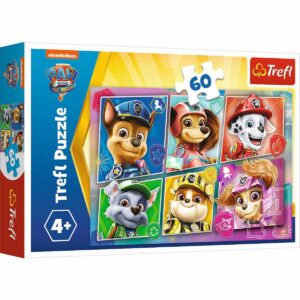 Puzzle Trefl 60 piese, Pregatiti de actiune, Paw Patrol