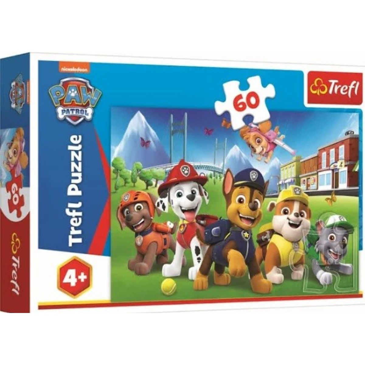 Puzzle Trefl 60 piese, Patrula catelusilor in poiana, Paw Patrol