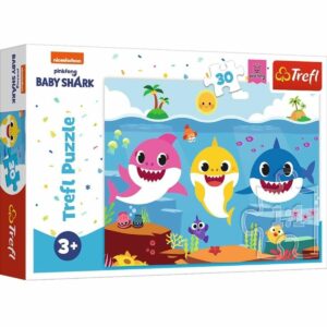 Puzzle Trefl 30 piese, Lumea subacvatica a rechinilor, Baby Shark