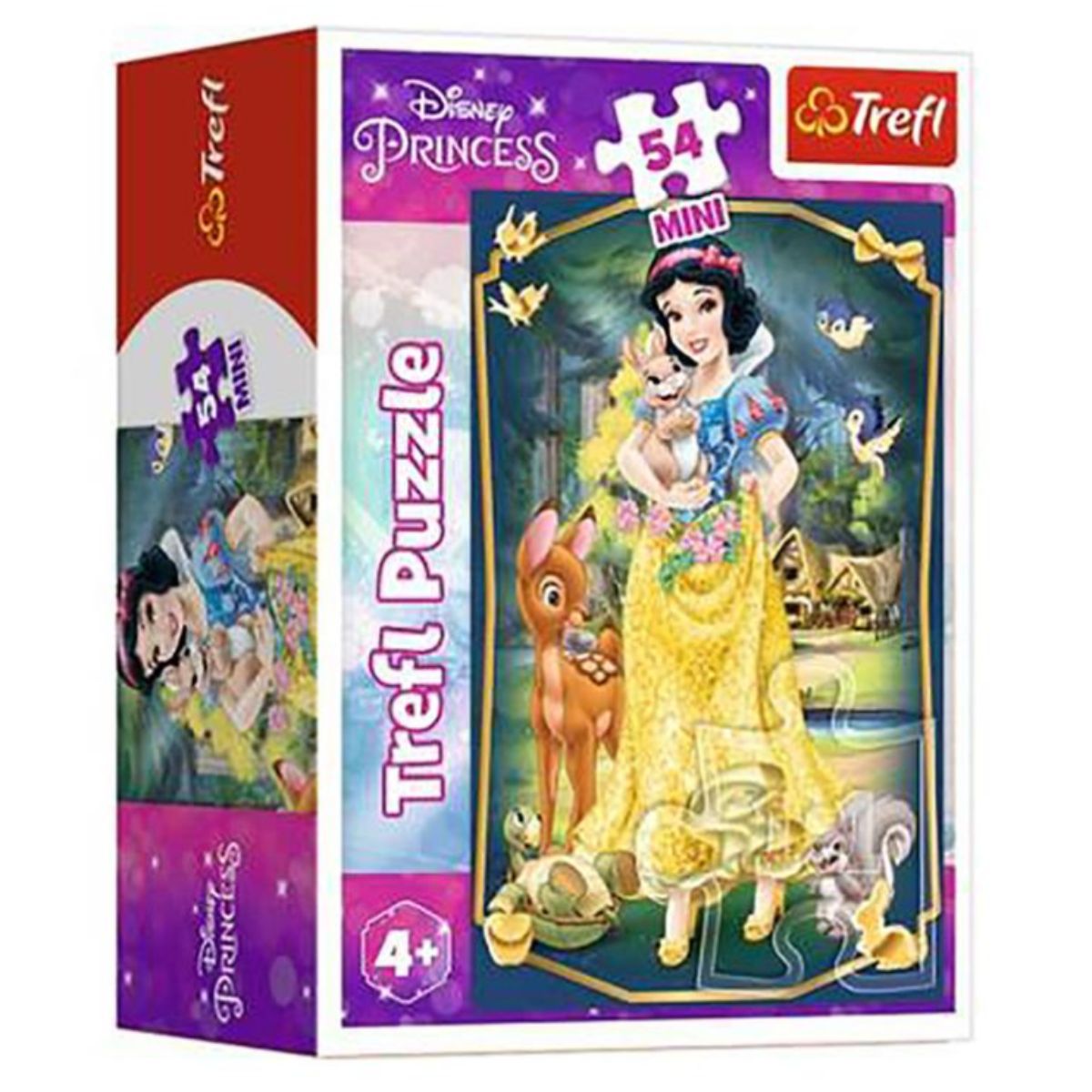 Puzzle Trefl Mini 54 piese, Frumoasa printesa, Disney Princess, 19718 1 Puzzle Trefl Mini 54 piese, Frumoasa printesa, Disney Princess, 19718
