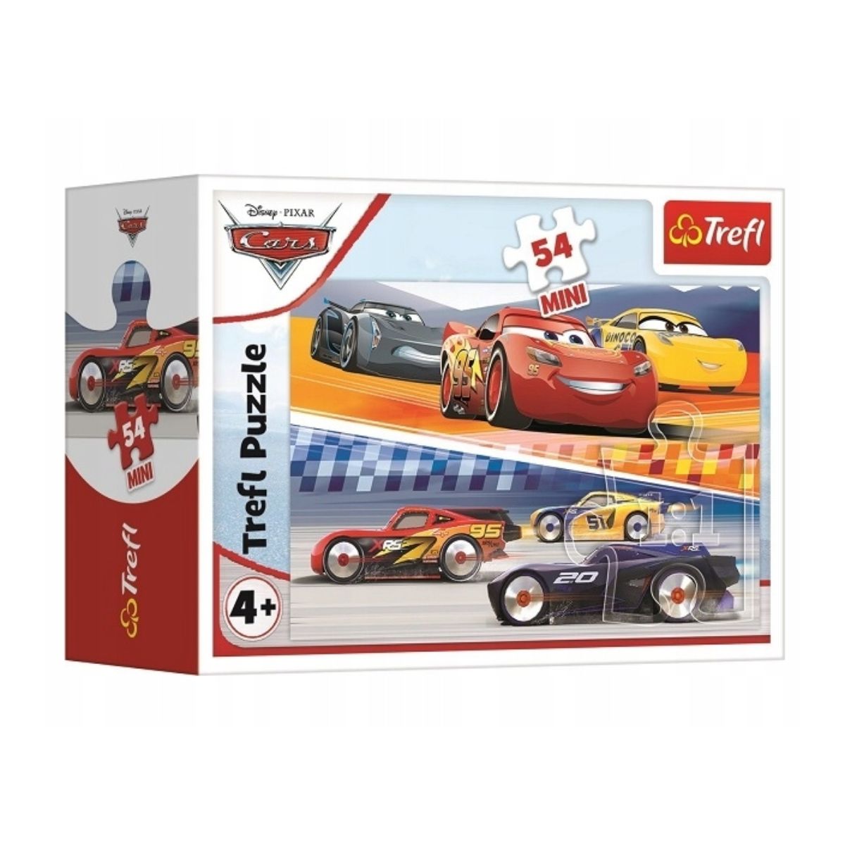Puzzle Trefl Mini 54 piese, O cursa nebuna, Disney Cars 3, 19722 1 Puzzle Trefl Mini 54 piese, O cursa nebuna, Disney Cars 3, 19722